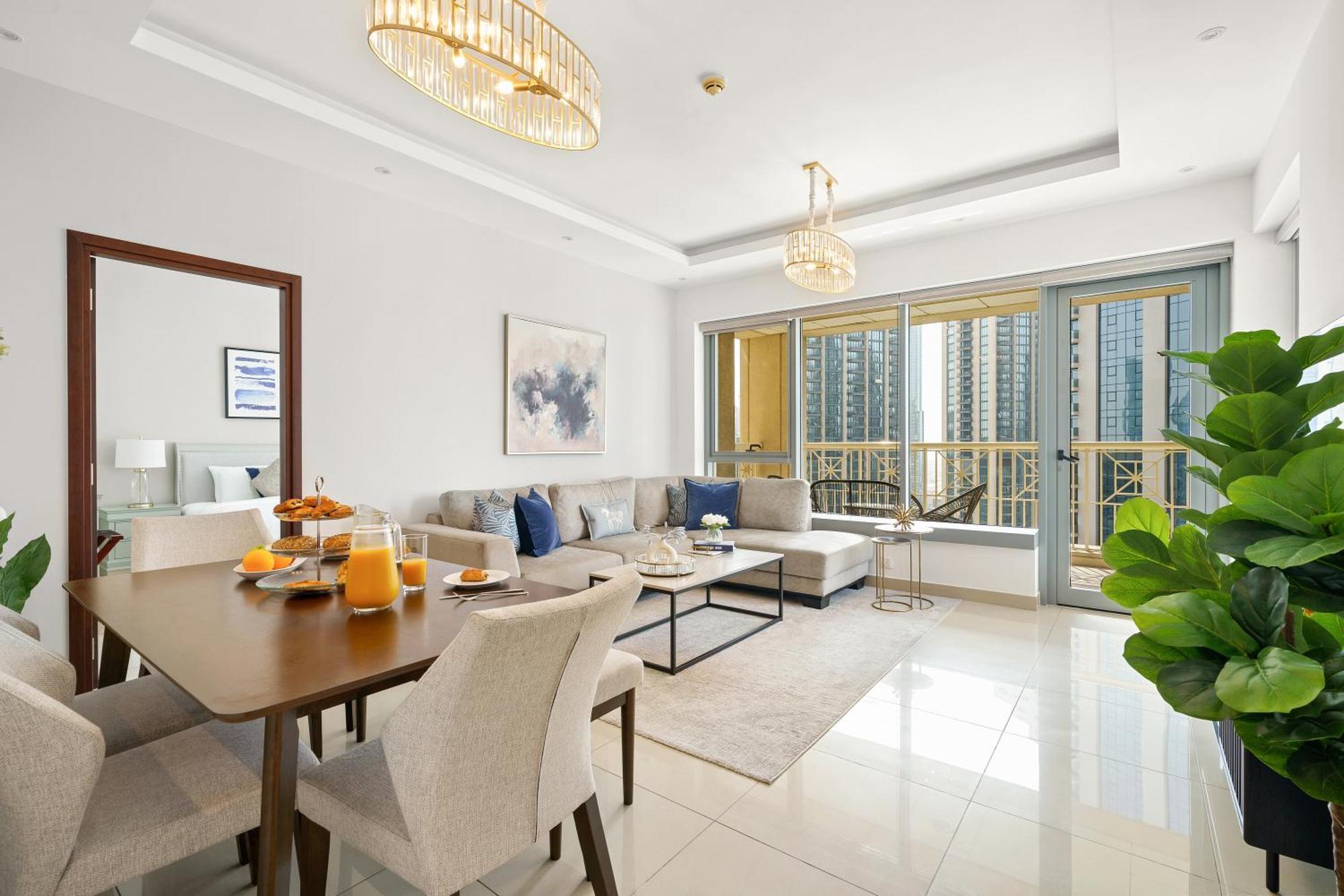 New! Luxury 3Bedroom With Spectacular Burj Views Downtown Dubái Exterior foto